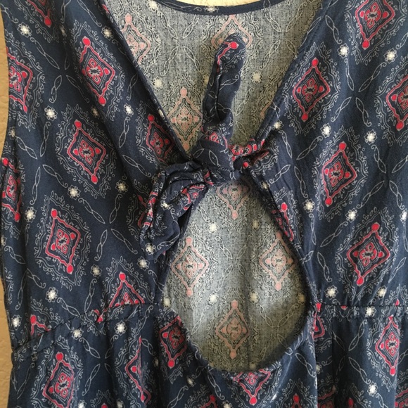 SOLD - Torrid | Navy challis dress - Picture 4 of 9